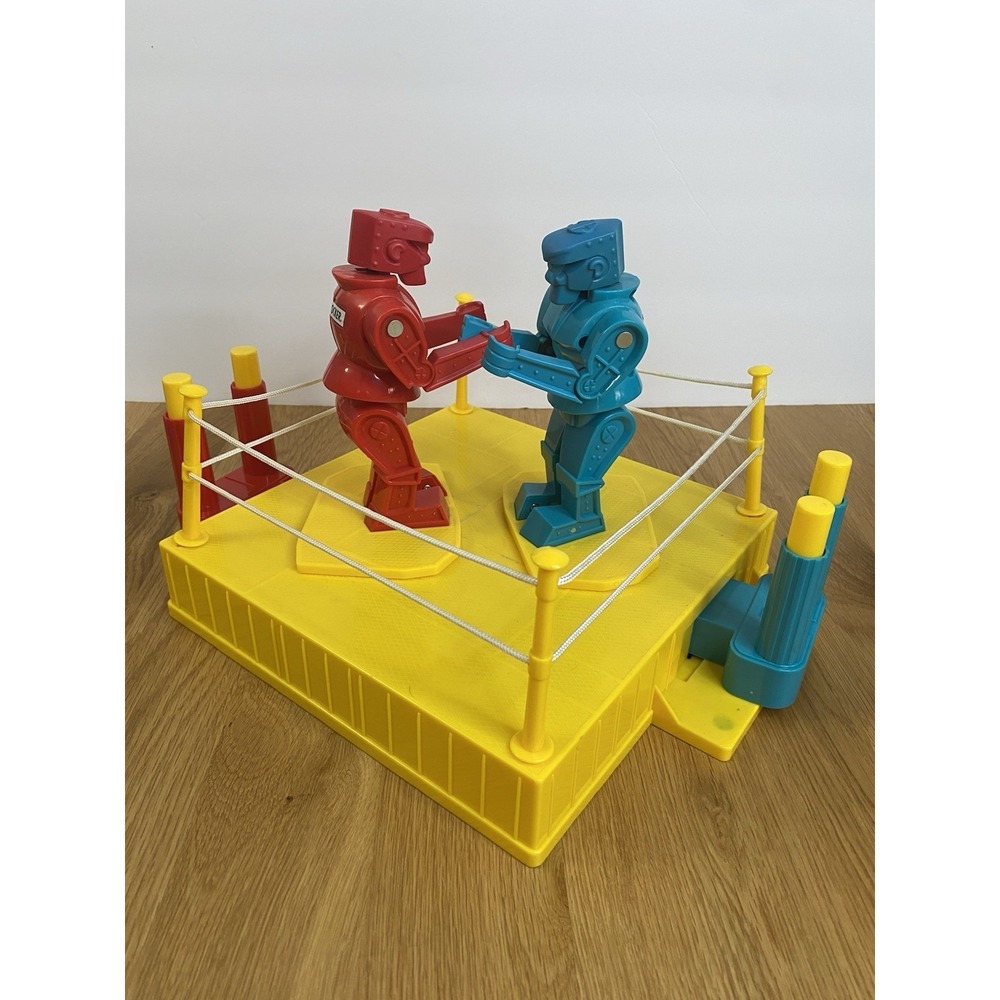 Mattel RockEm SockEm Robots Tabletop Boxing Game Vintage 2001 - Working